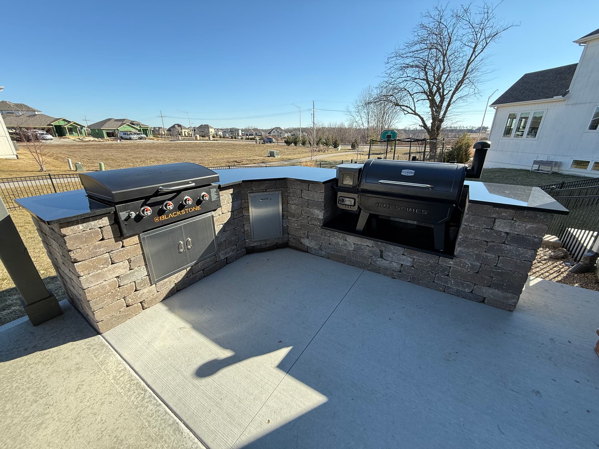 Beautiful Custom Outdoor Kitchen Installation image