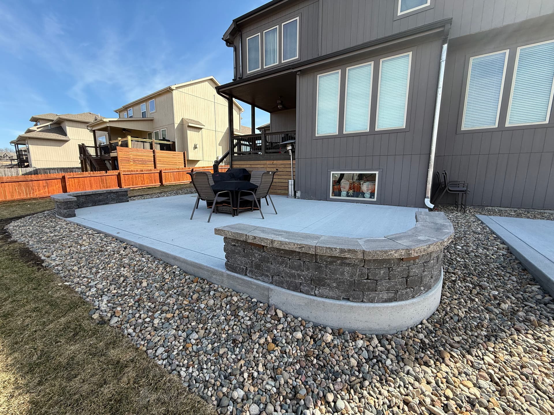 Gallery photos for Patio Perfection with Custom Stone Walls: Image #1