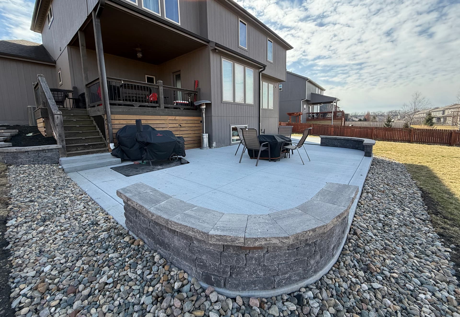 Gallery photos for Patio Perfection with Custom Stone Walls: Image #2