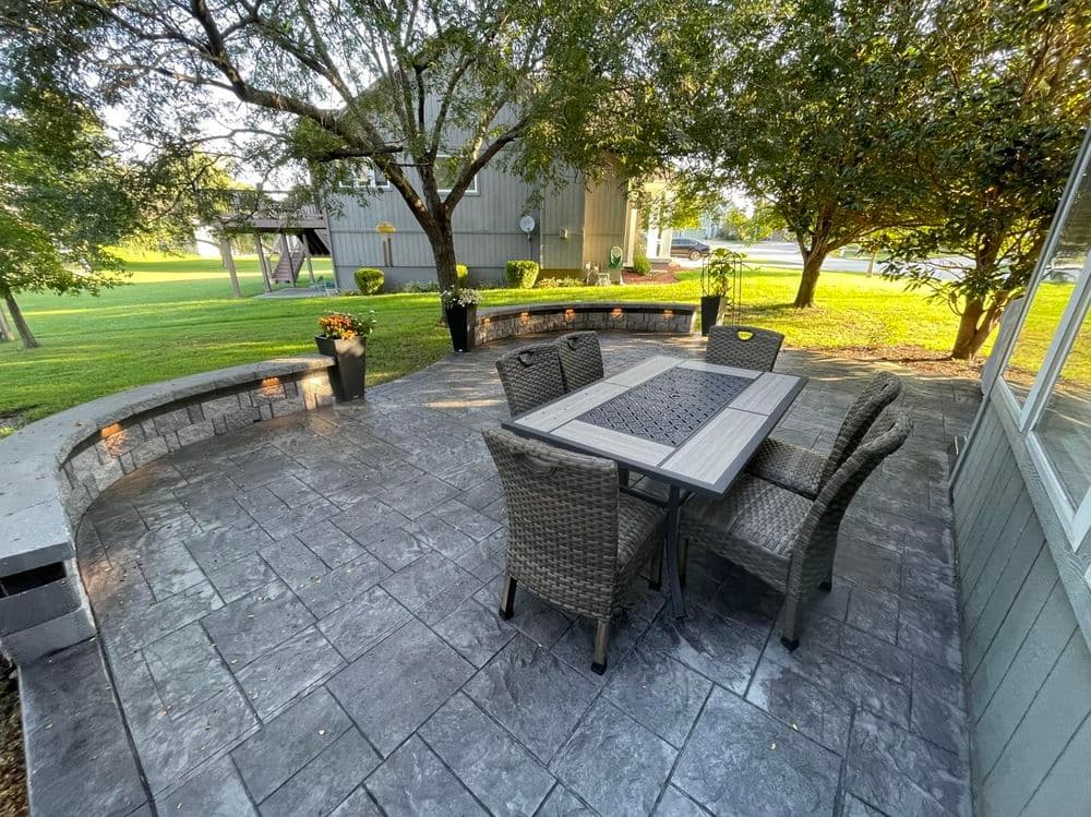 Project Stamped Patio with Seating Wall in Lee's Summit image