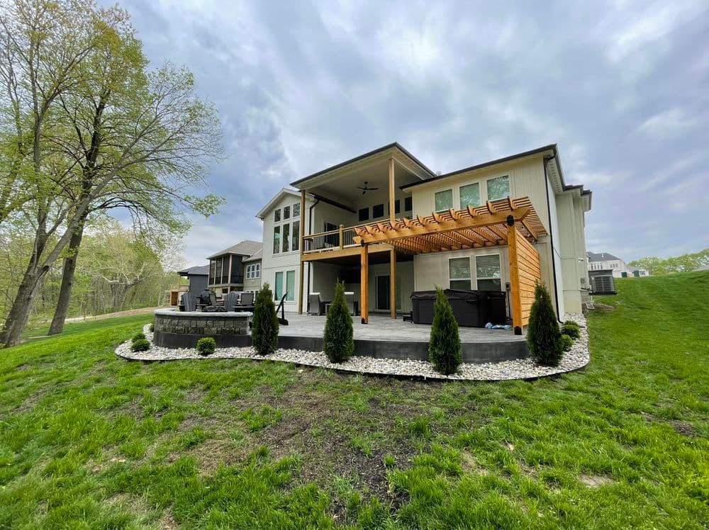 Backyard Bliss with Stamped Concrete and More in Platte City