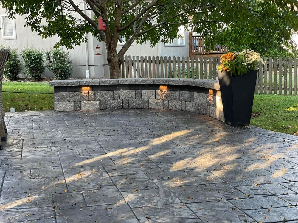Gallery photos for Stamped Patio with Seating Wall in Lee's Summit: Image #5