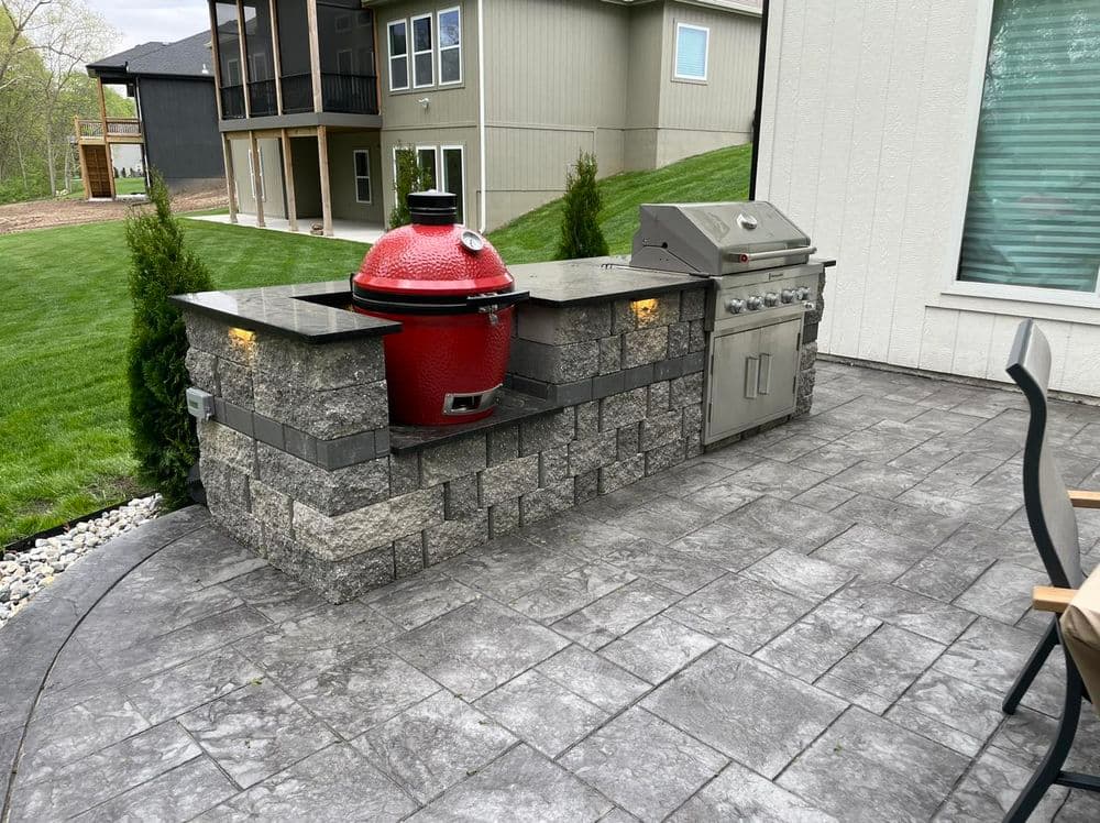 Gallery photos for Backyard Bliss with Stamped Concrete and More in Platte City: Image #3